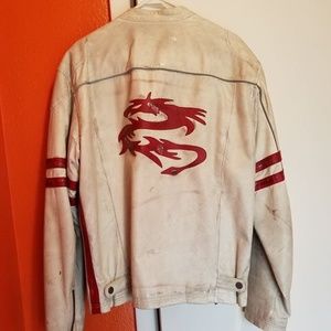 Men's Distressed Leather Jacket